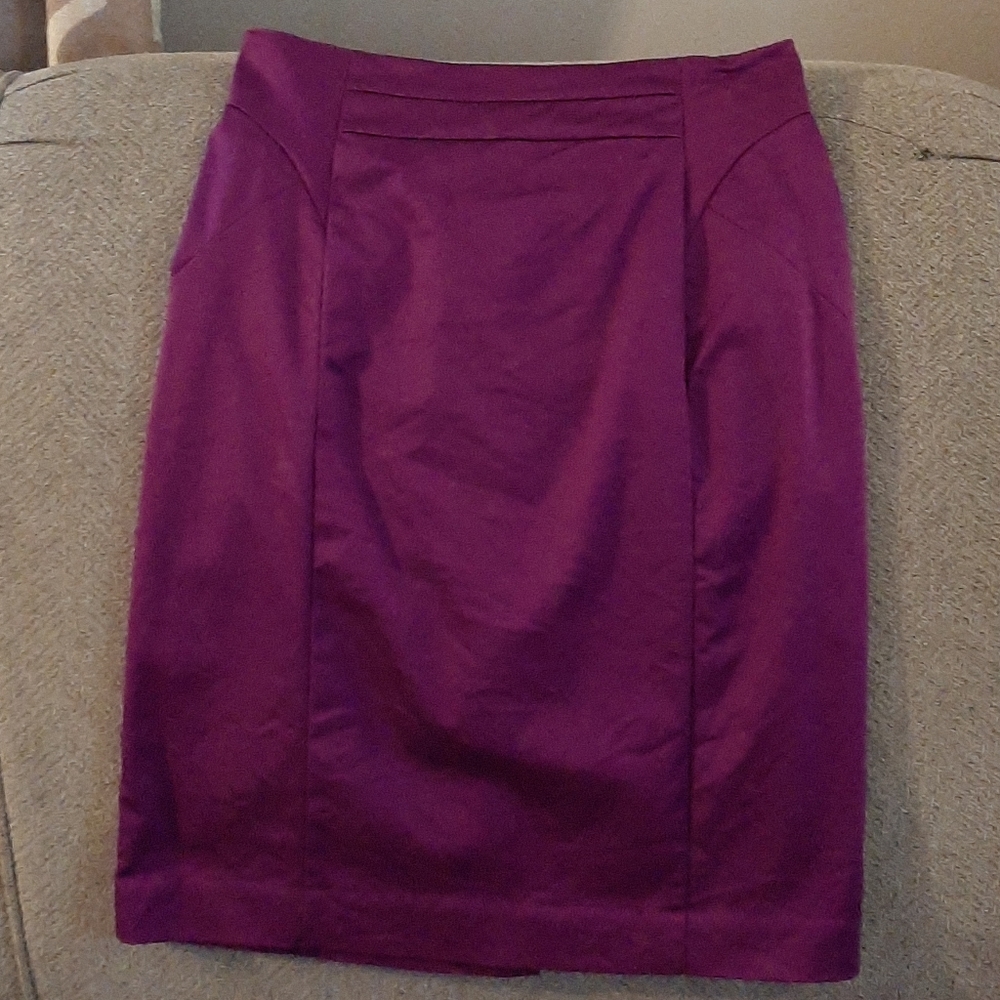Women's Purple Plum Pencil Skirt, Sz 4
